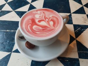 Bio Rüben Latte at GustaV in Salzburg