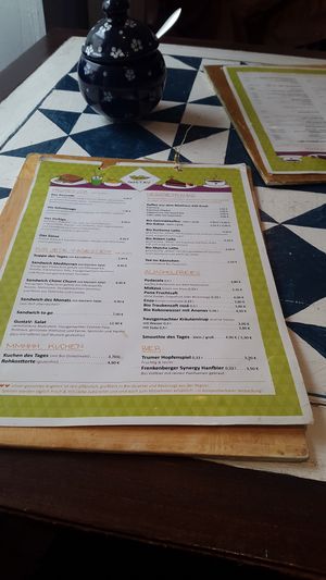 Menu at GustaV in Salzburg