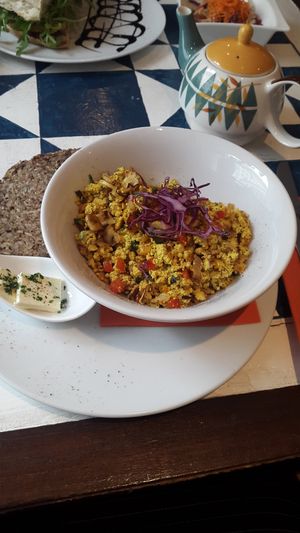 Scrambled tofu  at GustaV in Salzburg