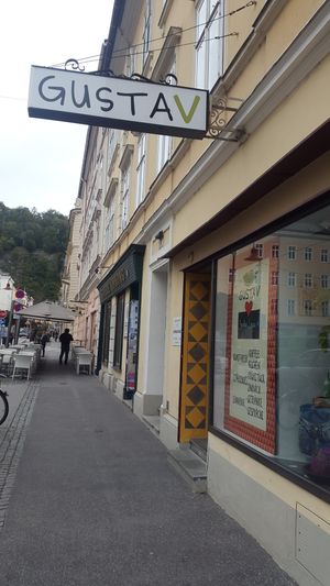 Outside  at GustaV in Salzburg