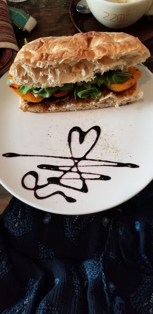 Mediterranean sandwich at GustaV in Salzburg