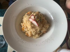 Kürbisrisotto at GustaV in Salzburg