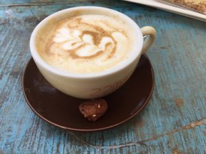 Soy latte  at GustaV in Salzburg