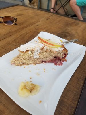 Strawberry cake at GustaV in Salzburg