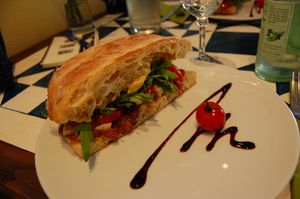 Sandwich at GustaV in Salzburg