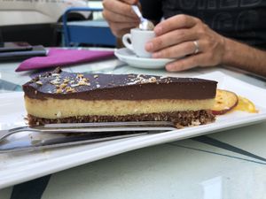 Rohkosttorte Kakao und Orange at GustaV in Salzburg
