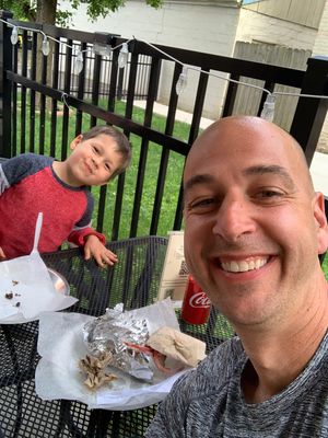 The best vegan burgers in town!!!! at Tickle Pickle in Cincinnati