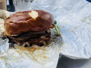 Mushroom Burger  at Tickle Pickle in Cincinnati