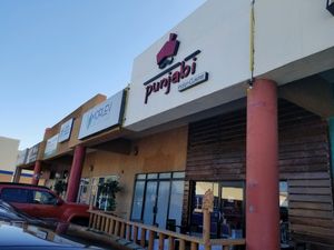 outside at Punjabi Indian Cuisine in Tijuana