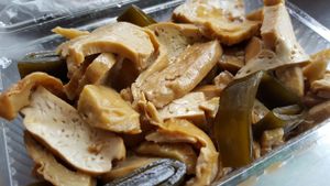 Side dish at NT50. They r kind enough to heat up for u provided there isn't any crowd. at Xiang Guang  in Taipei