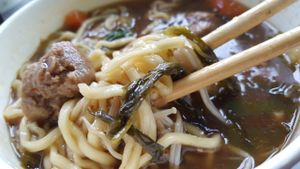 Braised Noodles Soup. Not written in their menu. at Xiang Guang  in Taipei