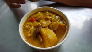 NT70 Curry Rice. Very thick curry sauce pour over the rice. Not very spicy. at Xiang Guang  in Taipei