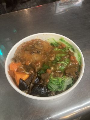 Noodles in mushroom sauce   at Xiang Guang  in Taipei
