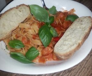 arrabiatta vegan pasta at Vapiano - Albert St in Brisbane