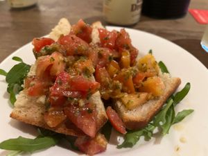 Bruschetta  at Vapiano - Albert St in Brisbane