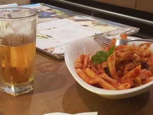Sorry started eating before I took a pic. Ratatouille: Fresh Eggplant, artichoke, capsicum, zucchini and onions in homemade tomato sauce. at Vapiano in Surfers Paradise