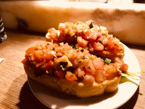 Brushetto super tasty with heaps of garlic  at Vapiano in Mount Gravatt