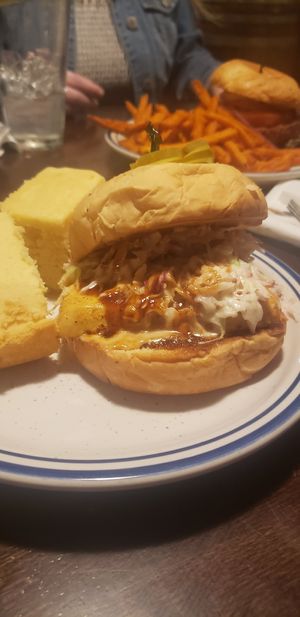 Tofu BBQ sandwich at Smoke and Barrel in Washington