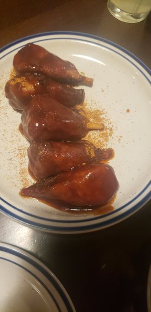 Vegan muddy sauce wings at Smoke and Barrel in Washington