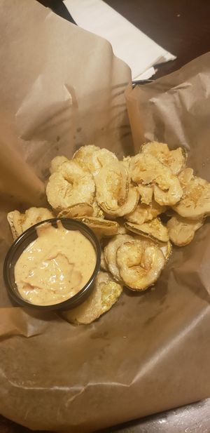Fried pickles at Smoke and Barrel in Washington