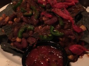 BBQ nachos - veganized at Smoke and Barrel in Washington