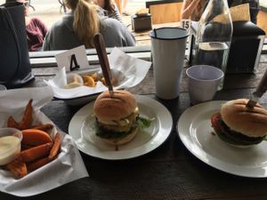 burgers and fries at Soul Burger in Randwick
