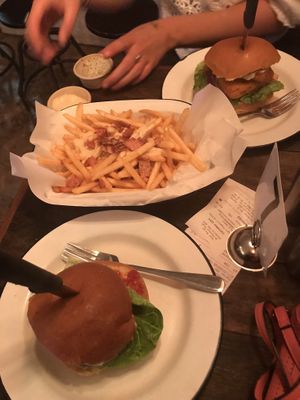 Fish burgers, bacon fries at Soul Burger in Randwick