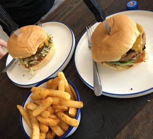 Burgers and fries  at Soul Burger in Randwick