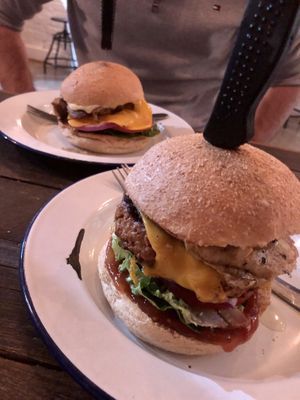 Chicken burger + Sydney sider at Soul Burger in Randwick