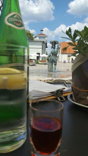 outside area at Dziupla in Sopot