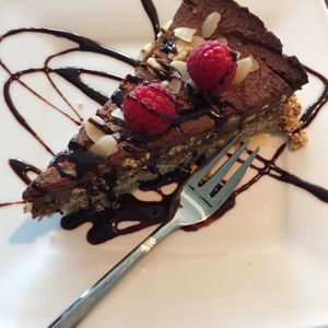 vegan tofu cheesecake at Dziupla in Sopot