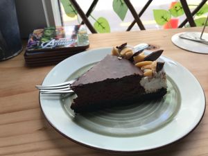 Dark chocolate pie at Sweet Release in Wellington