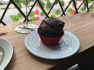 Chocolate cupcake at Sweet Release in Wellington