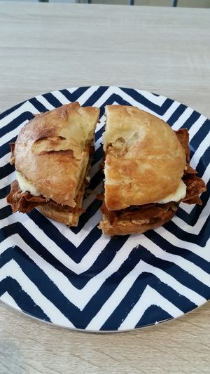 The Elvis toasted bagel ~ Yum! at Sweet Release in Wellington