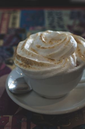 Hot Chocolate with Toasted Marshmallow fluff  at Sweet Release in Wellington