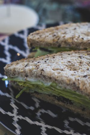 The chuna sandwich with nori; perfect lunch!  at Sweet Release in Wellington