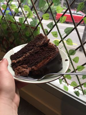 Triple chocolate cake!  at Sweet Release in Wellington