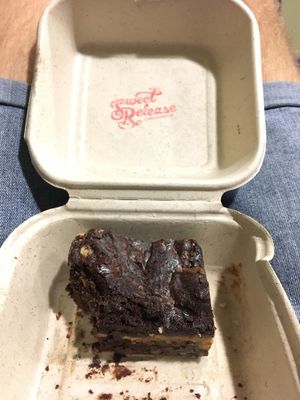 Peanut butter brownie at Sweet Release in Wellington