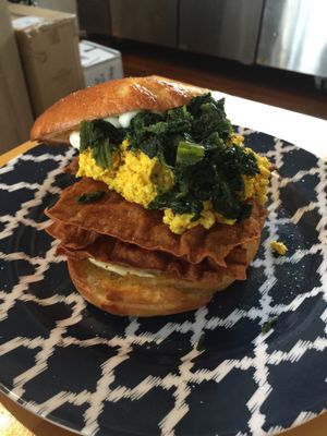 Breakfast bagel sandwich  at Sweet Release in Wellington