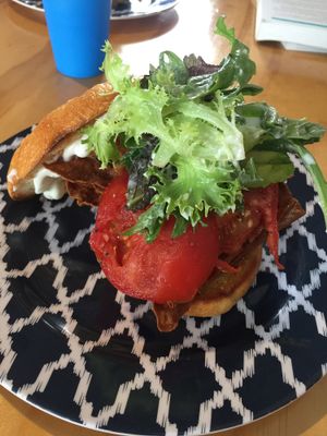 BLTA bagel sandwich  at Sweet Release in Wellington