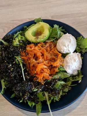 Salmon salad at Sweet Release in Wellington