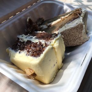 Carrot cake and coffee cake. at Sweet Release in Wellington