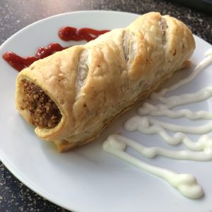 Sausage roll at Sweet Release in Wellington