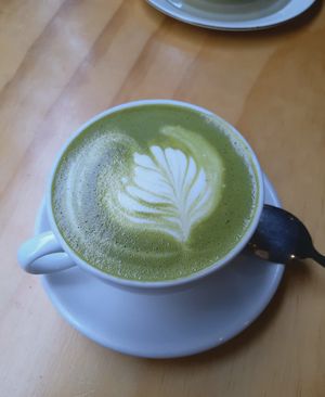 Matcha latte at Sweet Release in Wellington