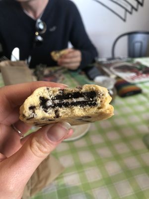 Oreo filled cookie, yum! at Sweet Release in Wellington