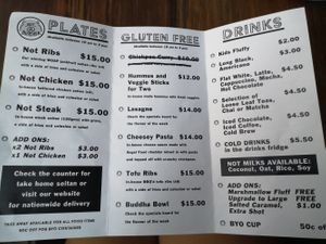 Menu Januar 2020 at Sweet Release in Wellington