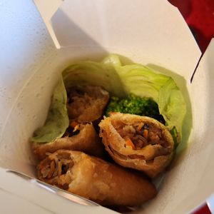 Eggrolls at Tofu An in Binyamina