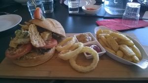 Vegan tempura burger
 at Edo Japanese in Christchurch