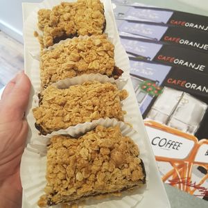 vegan date bars made in house at Cafe Oranje in Hamilton