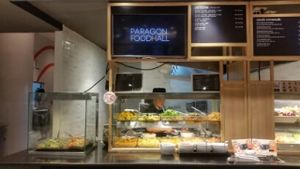 the food stall at Walee Vegetarian in Bangkok